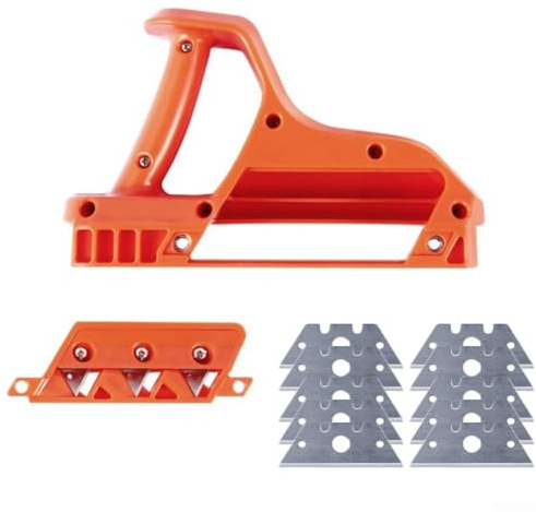Pialla per cartongesso per rifilatura bordi dotata di lame da 45 e 60 gradi per risultati professionali (60 gradi)