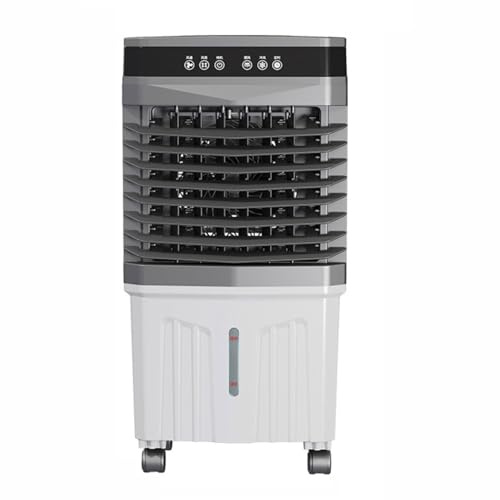 Enfriador portátil de pantano, aire acondicionado evaporativo para garaje e industrial, 3 ajustes de velocidad, temporizador de 12 horas, bolsa de hielo, oscilación de 120°, ventilador de