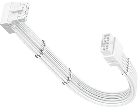 Fasgear 90 Grad 12VHPWR(12V-2x6) GPU Verlängerungskabel 30cm,PCIe 5.0/5.1 16Pin(12+4) Stecker auf Buchse,600W ATX 3.1/3.0 Winkel Adapter Kabel für RTX 5070Ti/5080/5090/4070Ti/4080/4090/3090Ti(Type B)