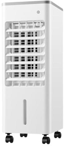 Unidad de aire acondicionado portátil de 3 velocidades, oscilación de 90°, funcionamiento silencioso, pantalla digital, temporizador de 8 horas, enfriador de aire evaporativo con ventilador de