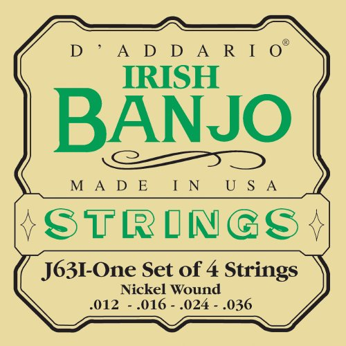 D'Addario J63i Saitensatz für Banjo 5-String und Tenor Tenor Banjo-Irish/Nickel