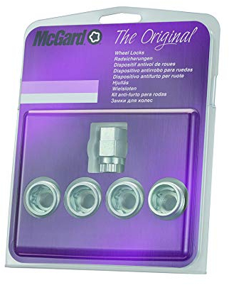 McGard 24019SU - Tuercas antirrobo para rueda (abiertas, base cónica, M14 x 1,5, longitud 22,7 mm, SW22)