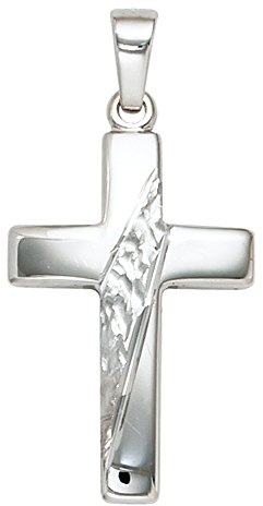 Jobo Damen-Anhänger Kreuz aus 925 Sterling Silber massiv