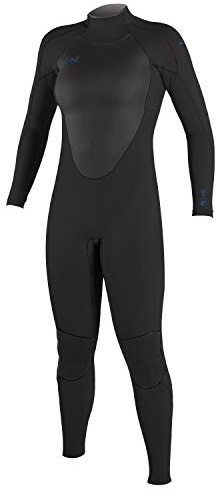 O'Neill WMS Epic 4/3 Back Zip Full Wetsuit Black,12
