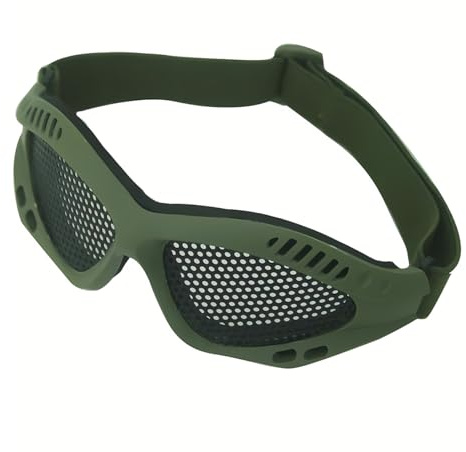 Wokyo Cs Sicherheits-Mesh-Schutzbrille, hohe Dichte, Metall-Mesh-Muster, Schutzbrille für Outdoor-Spiele, Sport, Radfahren