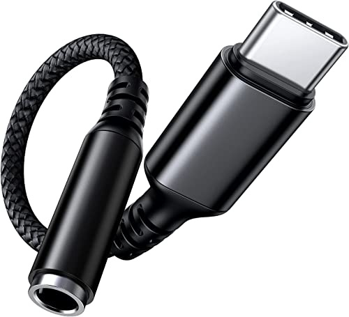 Highwings Adapter USB C auf Klinke, USB Typ C Aux Adapter zu 3.55m Kopfhörer Adapter,Klinke Audio Adapter Kabel für Sam-sung S22/S21/S20/S20 FE/Note20/Note10,Hua-wei P40/P30 Pro/P20-Schwarz | 3,5mm USB C auf Aux Adapter Klinke AudioKabel für iPhone 17/16/15Pro Max, Galaxy S22/S21/S20/S20, Hua-wei P40/P30 Pro/P20 Pro