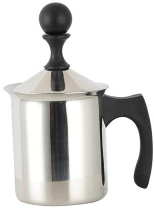 Alipis Espumador De Leche Manual Bomba Espumador De Leche Para Taza De Latte Filtro De Doble Para Preparar Capuchino Casa