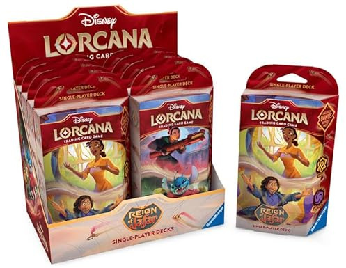 Ravensburger Disney Lorcana: Reign of Jafar – Starter Deck Display con 8 Barajas
