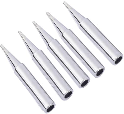 Soldering Iron Tips,900M Solder Tip Replacement, Solder Welding Replacement Tip Kit Use for Hakko, Radio Shack Solder Station etc (5PCS 900M-T-1.2D)