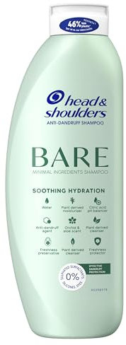 Head & Shoulders Bare Soothing Hydration Anti-dandruff Shampoo. Minimal Ingredients. 400 ml