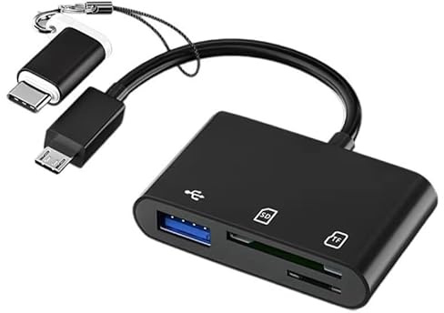 SD-kortläsare USB C SD-kortläsare, 3-i-1 Lightning-kortläsare kamera kortläsare adapter, plug and play, SD-kortadapter