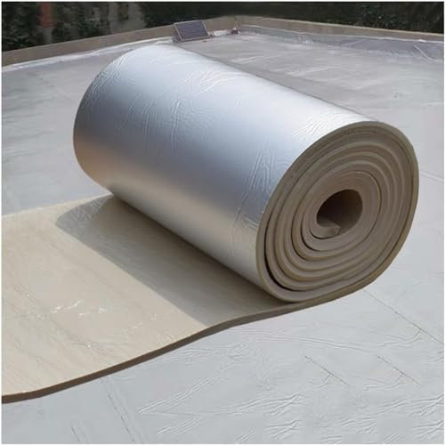 Feuille d'aluminium isolante résistante aux hautes températures – Panneau thermique ignifuge autocollant pour véhicules, camping et protection solaire