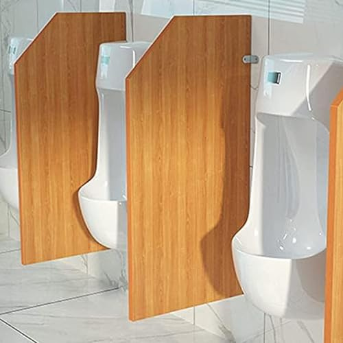 Urinal-Trennwand für Herren, kommerzielle Toilette, Wandmontage, Urinal-Trennwand, Holz, Sichtschutz für öffentliche Toiletten (1 Stück)