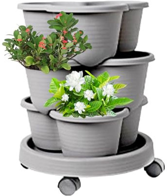 Torre de Jardín Kit con Ruedas Desmontables Y Herramientas