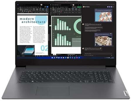 Lenovo 17,3 Intel U300 24GB RAM - 2000GB SSD - Windows 11 Pro # mit Notebooktasche + Funkmaus