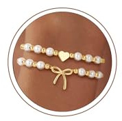Turandoss Beaded Bracelets for Women, Adjustable Handmade String Bracelets