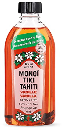 Monoi Tiki Tahiti Vanille Bronzant Sun Tan Für Körper 120ml