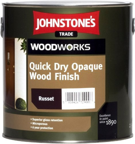5 LTR JOHNSTONE'S WOODWORKS QUICK DRY OPAQUE WOOD FINISH RUSTIC OAK