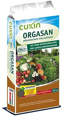 CUXIN DCM ORAGASAN UNIVERSALDÜNGER - Mit MINIGRAN® TECHNOLOGY - Universaldünger - Bio Dünger - Langzeitdünger - organischer NPK-Dünger -10,5KG