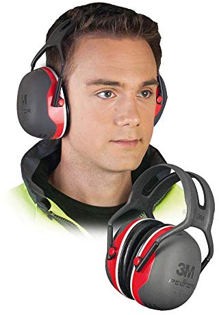 3M Peltor Kapselgehörschutz X3A Kopfbügel SNR 33 dB schwarz-rot