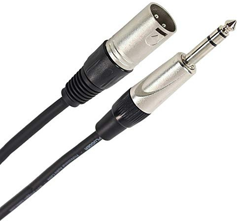 Plugger Câble XLR mâle 3b/mâle stéréo 10 m Noir