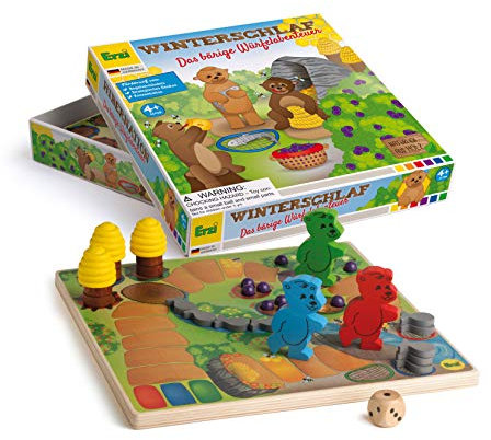 Erzi 42365 Spiel Honigbär im Winterschlaf aus Holz