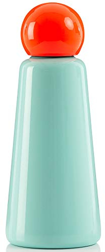 Lund London - Skittle Bottle – Isolierte Wasserflasche – 500 ml – 24 Stunden kalt – 12 Stunden heiß – Mint & Coral