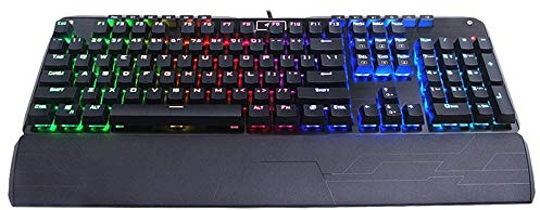 Redragon K555 INDRAH RGB LED Beleuchtete Mechanische Tastatur, Multimedia, Makro- und Profil-Tasten Mechanische Gaming Tastatur (QWERTY Layout), Schwarz
