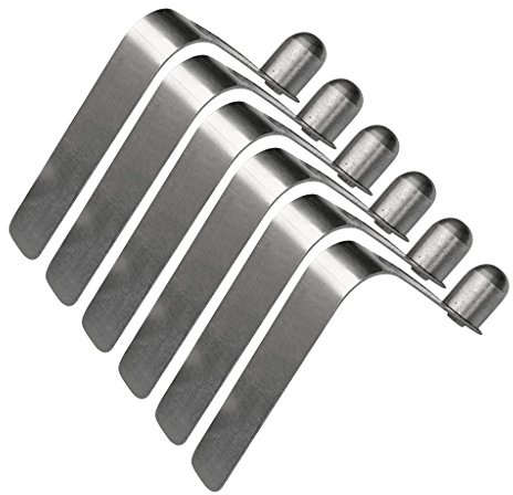 Tubayia 6 Stück Edelstahl Kajak Paddel Zeltstange Push Spring Clip Druckknopf Clips