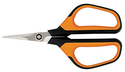 Fiskars Universalgartenschere SP15, Länge: 23,8 cm, Hochwertige Stahlklingen/Kunststoff Griff, Schwarz/Orange, Solid, 1051602