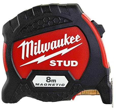 Milwaukee Stud Magnetic Premium Tape Measure Metric 8M - 4932471627