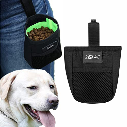 Mini Dog Treat Training Pouch Pet Kibble Treat Snack Bag Portable Puppy Bait Reward Pouch Pet Training Waist Bag Dog Treat Carrier Holder Food Storage Container Pocket for Walking Training Reward