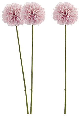 Tubayia 3 unidades de flores artificiales de hortensias de crisantemo, para decoración de jardín, boda, fiesta, color rosa y morado