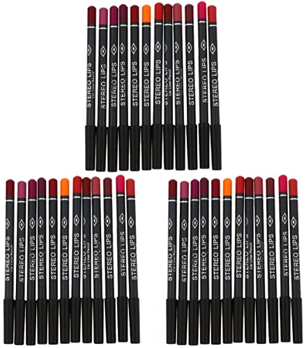 Beaupretty 36 Stück zum Auskleiden Naturkosmetik Lippenkonturenstift Damen Stifte Make-Up Bleistift Mädchen Farben Zubehör Stift Matt Glatt Machen Dauerhafte Stifte Zubehör Frau