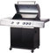 Tarrington House Gasgrill 4-Hauptbrenner und Seitenbrenner Gasgrill Paxton, Grillfläche 41 x 71 cm, Ablagetisch, fahrbar, Stahl, schwarz