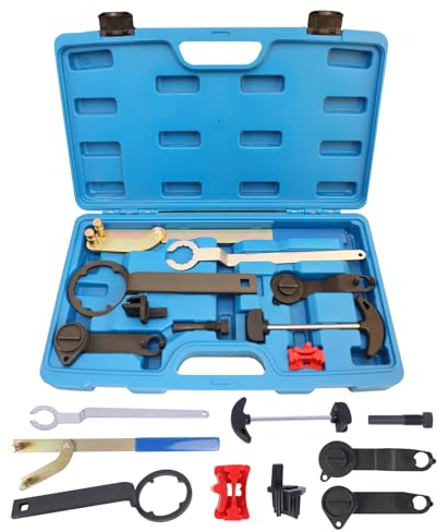 PARAOUTIL Kit Calage Distribution Moteur, 9 Pièces Outil Calage Arbre a Came Distribution Compatible avec VW, avec Seat, avec Skoda 1.0 1.2 1.4 TSI TFSI 3 et 4 Cyl EA211