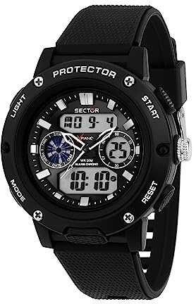 Sector No Limits Ex-44 Orologio Uomo, Analogico Digitale
