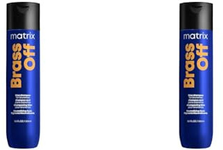 Matrix Haarshampoo für brünettes Haar zur Neutralisation von Kupferstichen, Mit Blau-Pigmenten, Brass Off Shampoo, 1 x 300 ml (Packung mit 2)