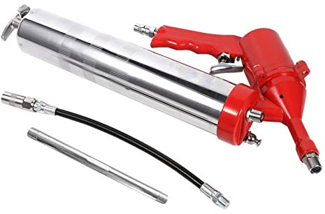 Jwthee Pistolet à graisse professionnel de 396,9 g avec poignée à levier - Pompe à graisse manuelle à une main - Compresseur pneumatique