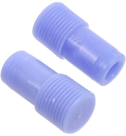 Didiseaon Threaded Broom Handle Replacement Tips 22mm Blue Plastic Threaded Pole End Adapter 2pcs for Mop Brush Telescoping Handle Repair
