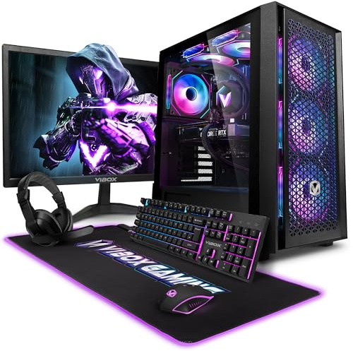 Vibox VIII-118 Gaming PC Set Komplett • Monitor 27 Zoll • Intel Core i9 12900KF 16-Kern • Nvidia RTX 5080 16GB • 32GB RAM • 1TB NVMe M.2 SSD • Windows 11 • WLAN 6 + Bluetooth 5.4