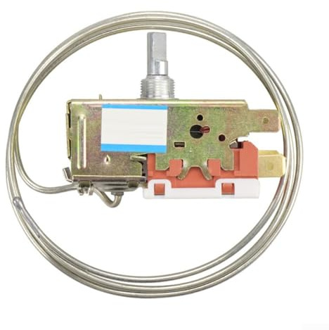 ARMYJY Control de temperatura del refrigerador, termostato interruptor WDF19-K con cable de 80 cm de longitud, construcción de metal para aparatos de refrigeración
