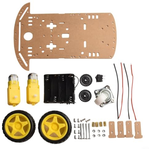 YJDOORPLAY 2WD pour Smart Robot Car Châssis Kit pour Arduino DIY Projet Éducatif Suivi Distance Détection Évitement Obstacle