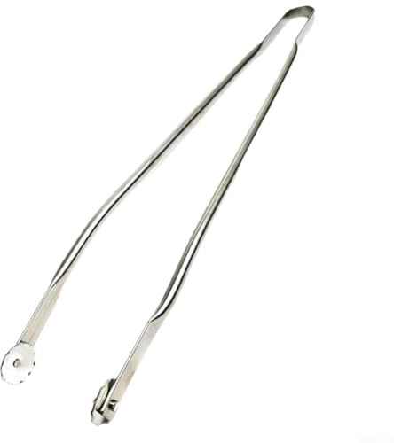 Pinze a manico lungo in acciaio inox, perfette per grigliare salsicce e altri alimenti in modo sicuro e semplice (50 cm)