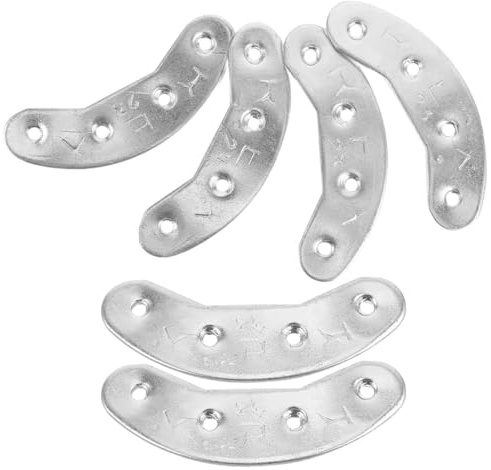 CATIEBYE Placas de Talón de Metal 3 Pares de Hierro para Calzado y Botas | Anti Desgaste, Instalación Fácil y Ajuste Resistente, para Calles y Senderismo, Color Plata