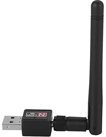BONKZEBU Scheda di Rete Wireless USB 2.0 Mini Adattatore WiFi Leggero Dongle da 2,4 GHz per PC/laptop/MAC