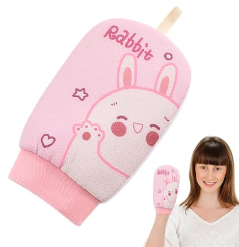 Mouflets Exfoliants Douche Accessoires Bain Gants Gommage | Exfoliant Corporel pour Peau Morte Pour les Hommes les Femmes les Garçons les Filles les Jeunes les Adolescents et la