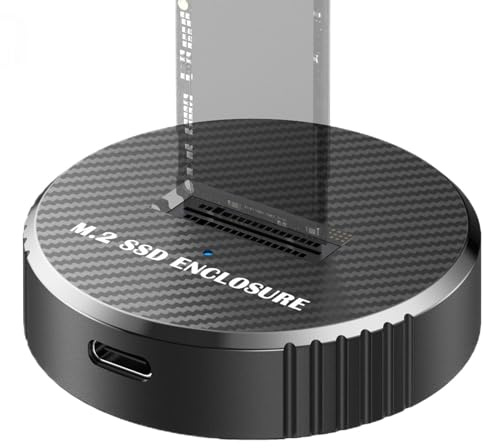 External Drive Enclosure 10Gbps Portable Enclosure | External Hard Drive Docking Station Case for Desktop Laptop Mobile Device Media Storage