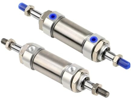 RCGKNNMUZ 1 st pneumatisk cylinder dubbelt utlopp rostfritt stål MAD32/40 x 25/50/75/100/125/150/175/200/300/350/500 (Stroke 400, Bore 32 mm (MAD 32))