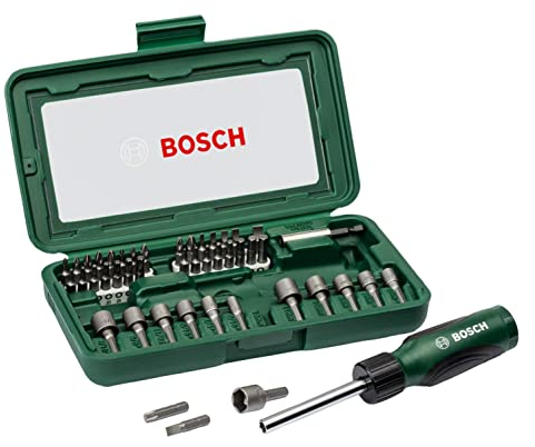 Bosch 46tlg. Schrauberbit Und Steckschlüssel-Set (PH-, PZ-, Hex-, T-, S-Bit, Zubehör Bohrschrauber Und Schraubendreher)